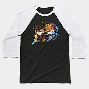 Chibi Zhongli & Childe Baseball T-Shirt